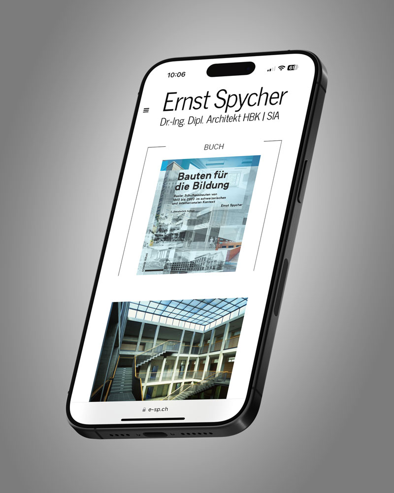 Webdesign Architekt  «Ernst Spycher»