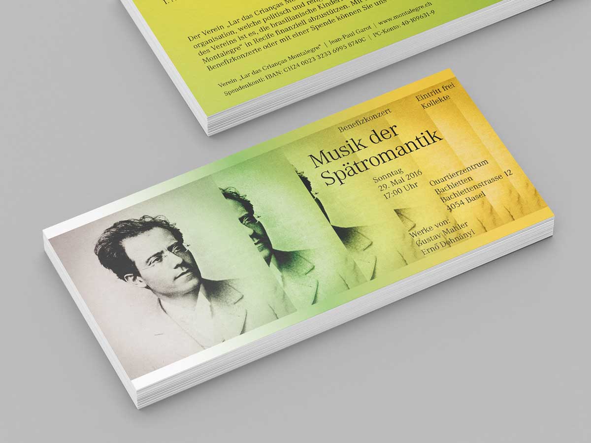 Konzert-Flyer Spätromantik