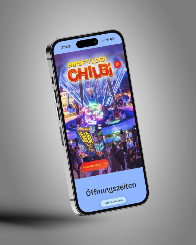 «Chilbi Birsfelden» Webdesign